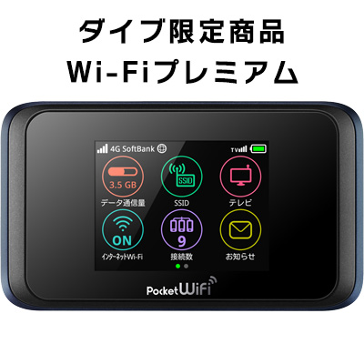 SoftBank 501HW【ダイブ限定】月間100GB