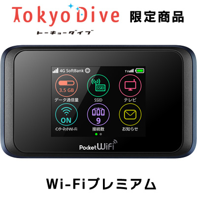 SoftBank 501HW(月またぎプラン)【Tokyo Dive限定】月間100GB