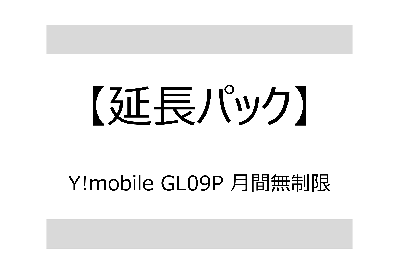 【延長】Y!mobile GL09P 月間無制限 【価格.com】